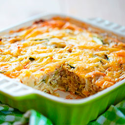 Vegetales Gratinados con Pollo