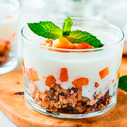 Postre de Melocotones Crujientes