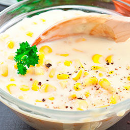 Crema de Maíz y Pollo