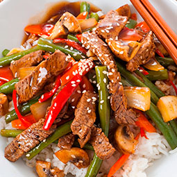 Salteado de Carne con Vegetales